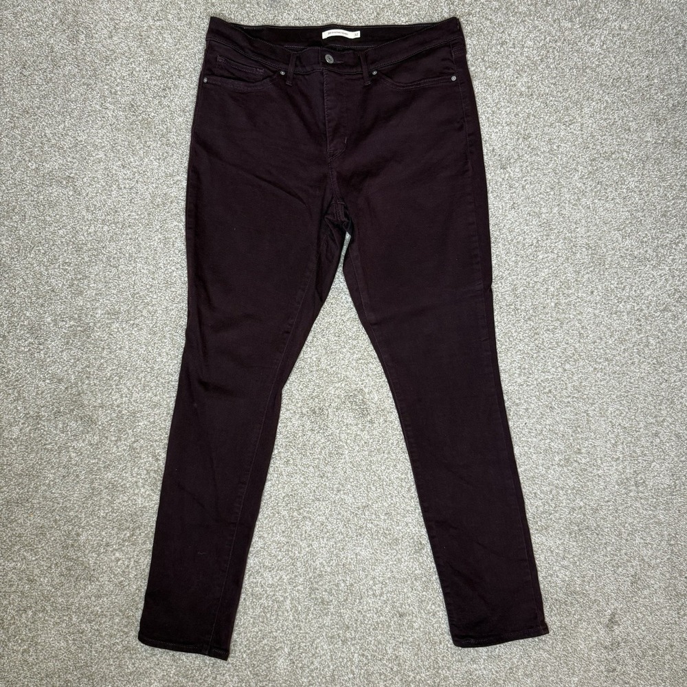 Levi's 311 Jeans Women's Size 32x30 Shaping Skinny Dark Wash Maroon Denim